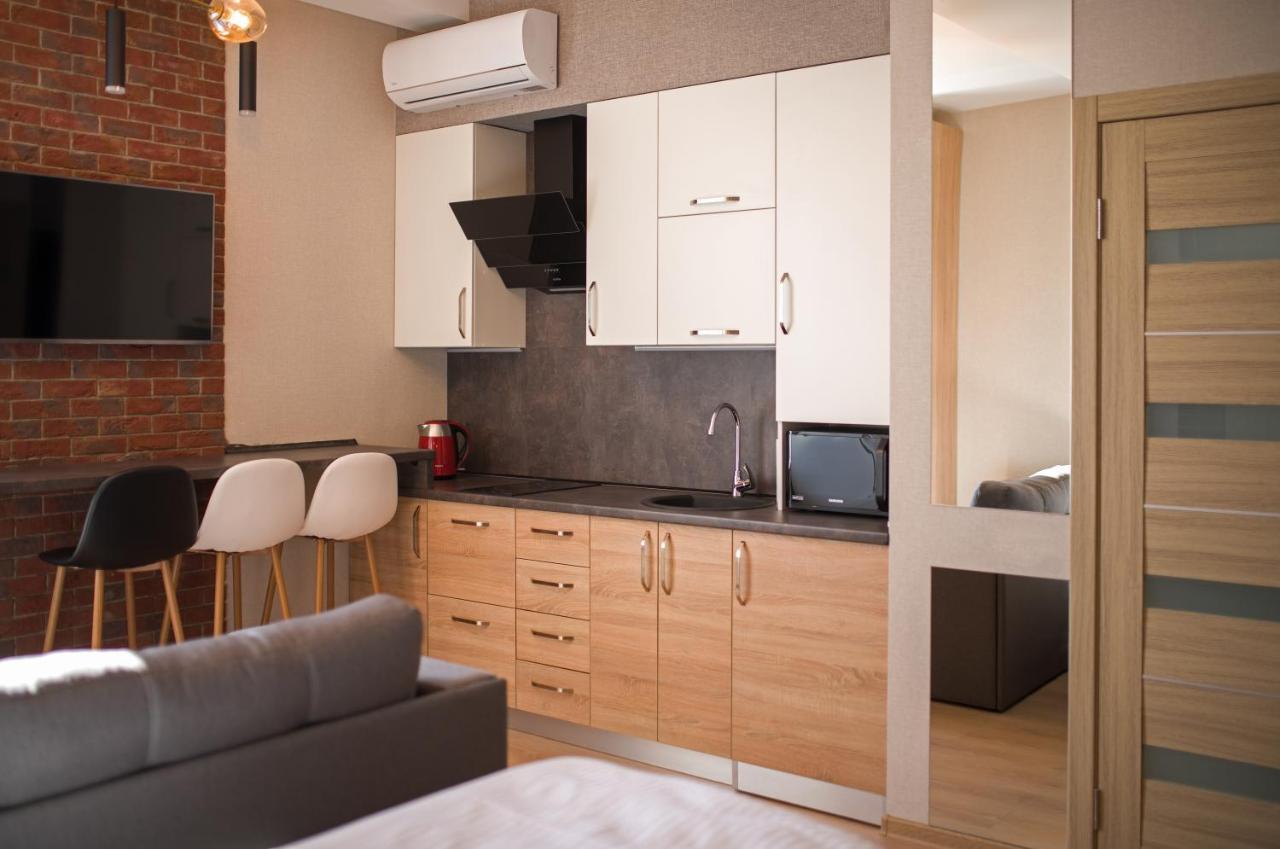 Modern Apartmetns In Town Center Poltava Bagian luar foto